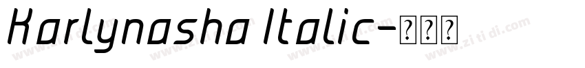 Karlynasha Italic字体转换 Karlynasha Italic字体转换